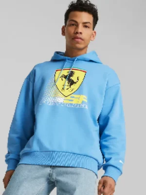 Scuderia Ferrari F1 PUMA Blue Shield Hoodie