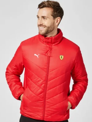 Scuderia Ferrari Mens Puffer Padded Jacket Puma