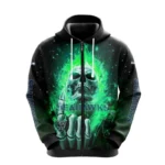 Seahawks Zip Up Black Hoodie