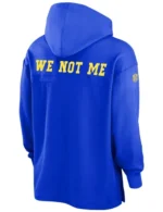 Shop Los Angeles Rams Sideline Blue Hoodie