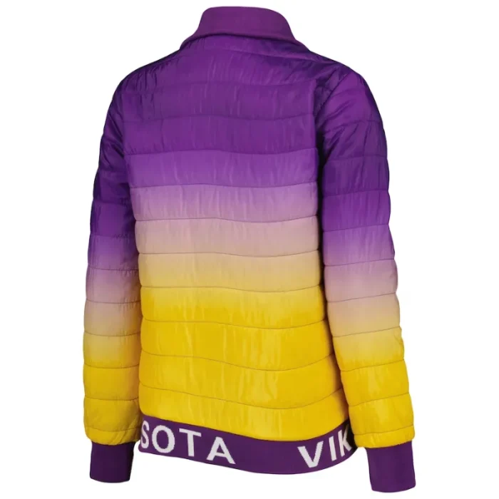 Steven D Minnesota Vikings Purple and Yellow Zip Puffer Jacket Buy