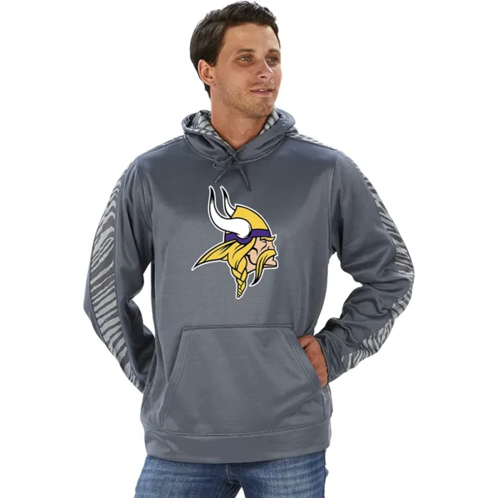 Traylor Minnesota Viking Pullover Grey Hoodie