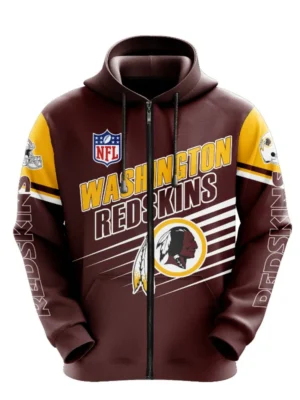 Washington Commanders NFL Zip Up Hoodie