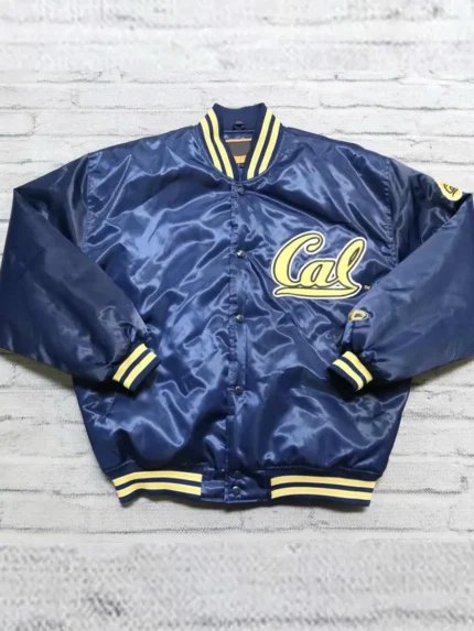 80’s Cal California Golden Bears Satin Jacket front