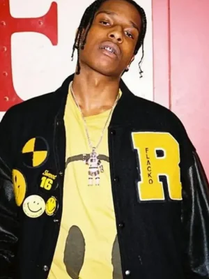 ASAP Rocky Flacko Testing in Progress Varsity Jacket front