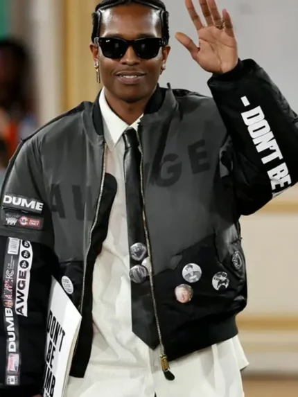 ASAP Rocky Paris Fashion Week Jacket front