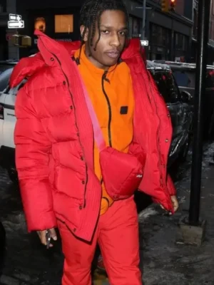 Asap Rocky Raf Simons Jacket side pose model