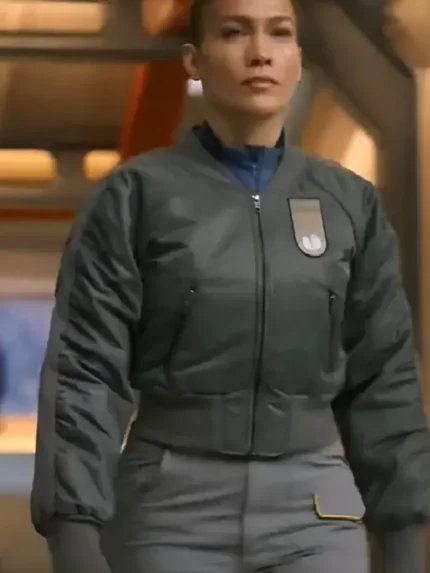 Atlas 2024 Jennifer Lopez Bomber Jacket front