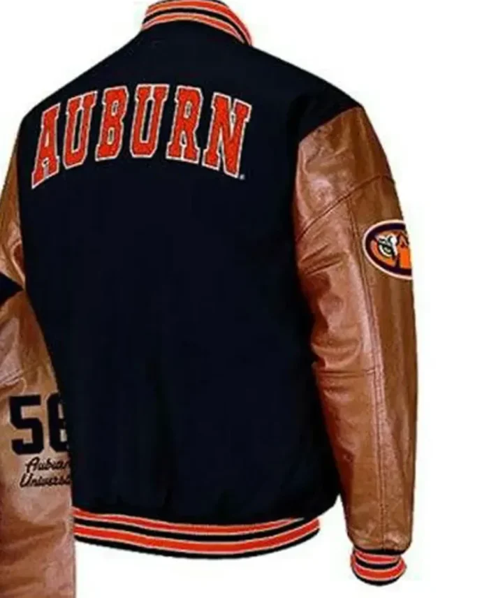 Auburn Vintage Varsity Jacket back