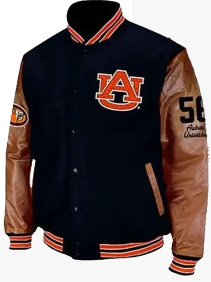Auburn Vintage Varsity Jacket front