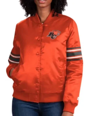 BC Lions Orange Line Up Jacket front