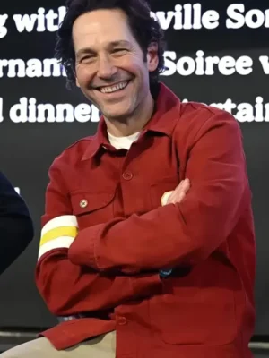 Big Slick 2024 Celebrity Weekend Paul Rudd Chiefs Jacket front