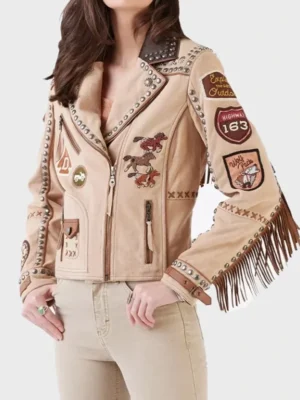 CMT Music Awards Lainey Wilson Fringed Jacket front