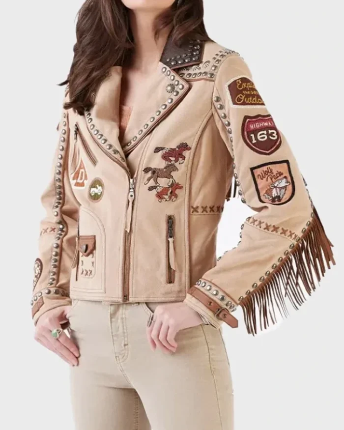 CMT Music Awards Lainey Wilson Fringed Jacket front