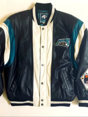 Jacksonville Jaguars Leather Bomber Jacket