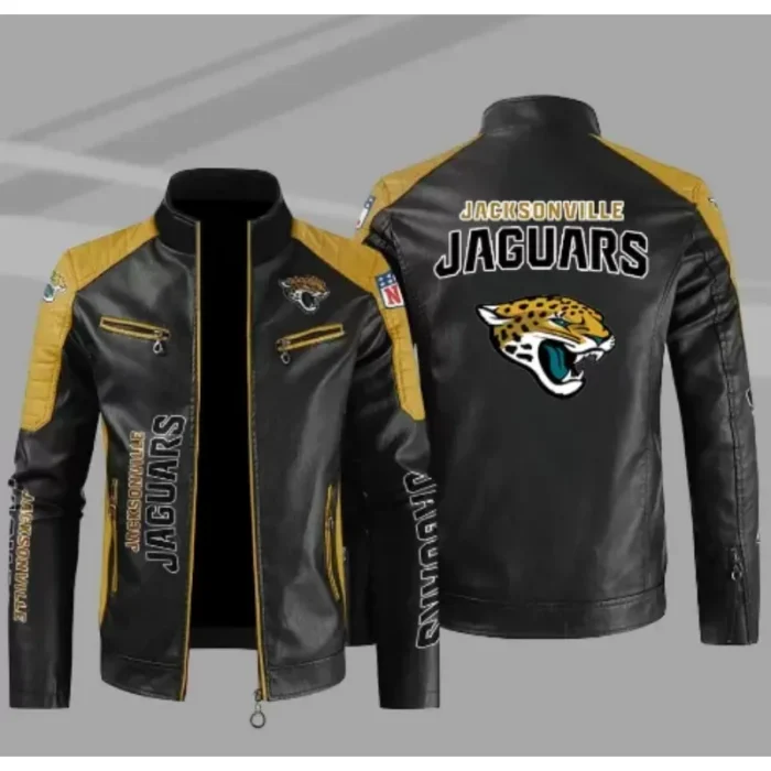 Jacksonville Jaguars Leather Zip Jacket