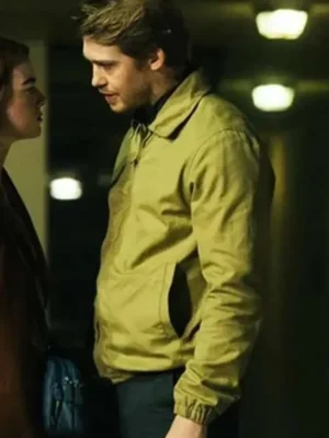 Joe Alwyn Kinds of Kindness 2024 Beige Jacket side pose