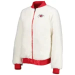Kansas City Chiefs Sherpa White Jacket
