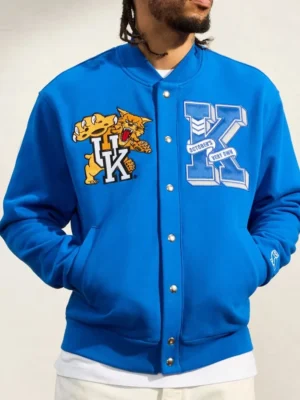 Kentucky Wildcats Blue Varsity Fleece Jacket front