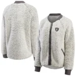 Las Vegas Raiders Sherpa Jacket Bomber