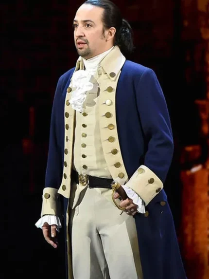 Lin-Manuel Miranda Alexander Hamilton Wool Cosplay Blue Coat