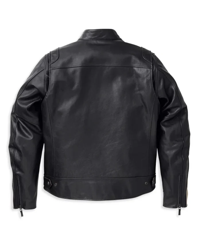 Men's Enduro Leather Riding Jacket back