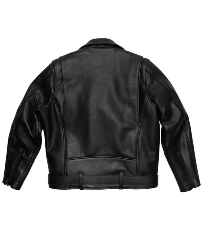 Men's Leather Classic Moto Jacket back