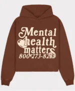 Mental Health Matters Hoodie Brown