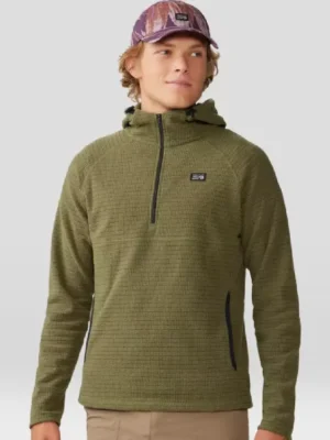 Mountain Hardwear Summit Grid Green Hoodie