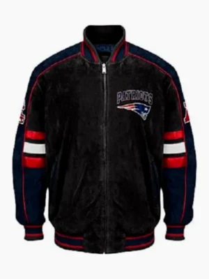 New England Patriots Suede Black Jacket