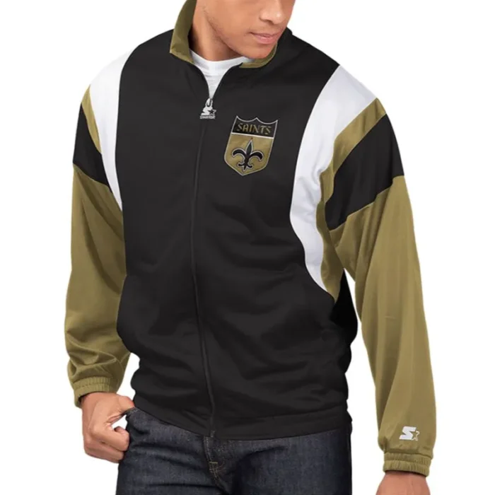 New Orleans Saints Starter Zip Jacket