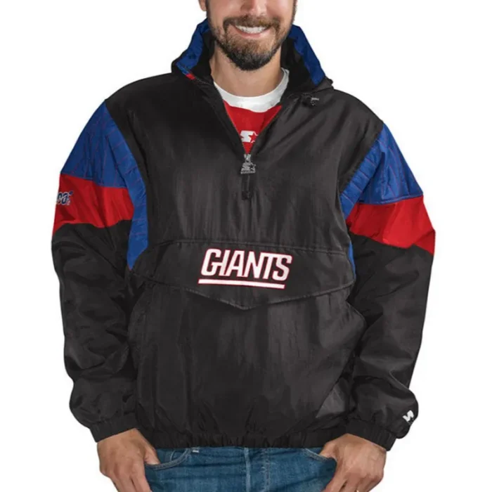 New York Giants Pullover Black Jacket