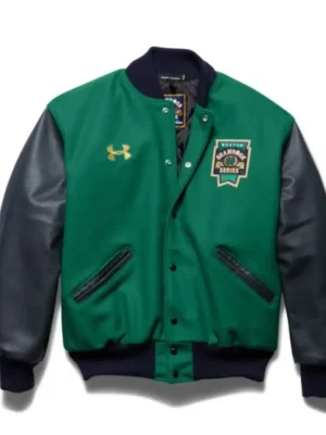 Notre Dame Varsity Jacket Green