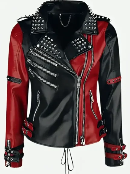 Toni Storm WWE Studded Leather Jacket front