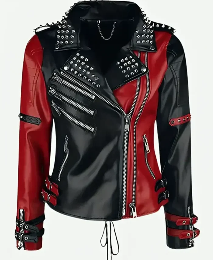 Toni Storm WWE Studded Leather Jacket front