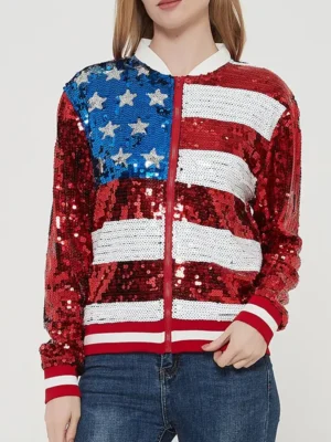 American Sequin Jacket front
