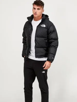 Black North Face Puffer Jacket front