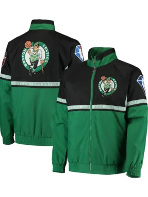 Celtics 75th Anniversary Jacket front & back