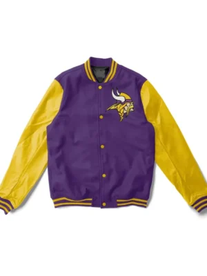 Daxton Minnesota Vikings Varsity Jacket front