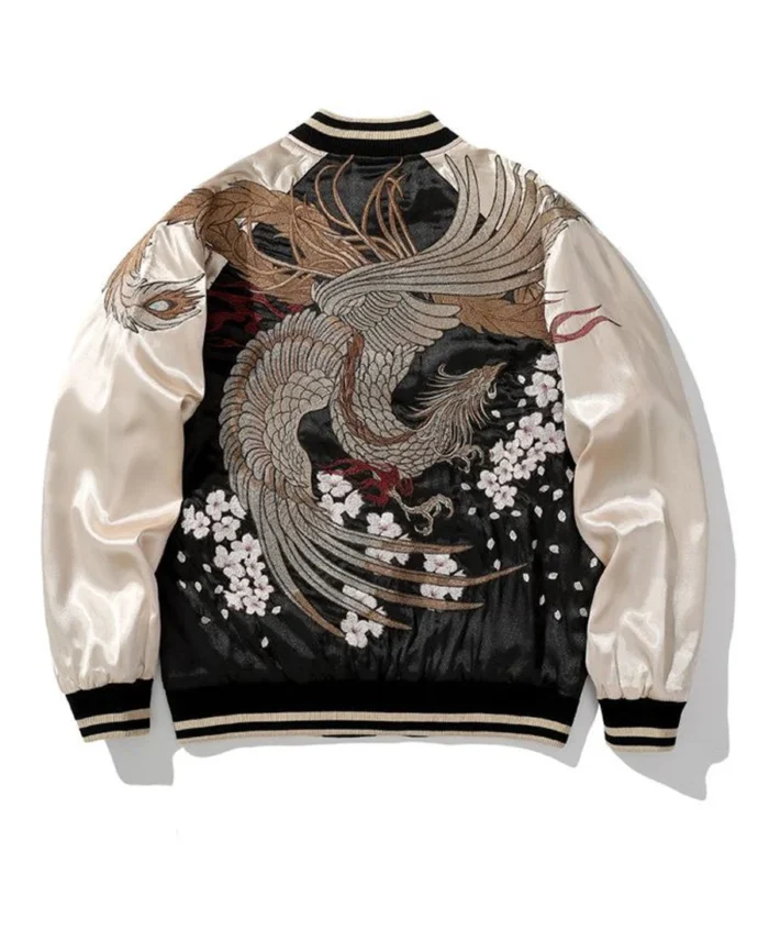 Embroidered Bomber Jacket back