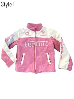 FERRARI-PINK-LEATHER-JACKET
