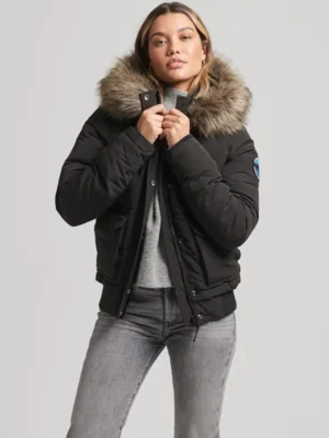 Hooded Everest Puffer Bomber front