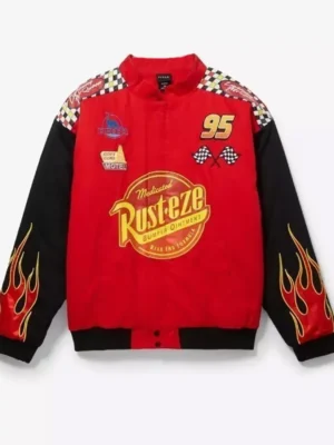 Lightning Mcqueen Bomber Jacket front