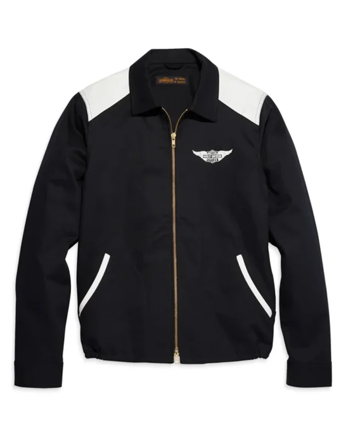 Men's Black Club Jacket - Black front