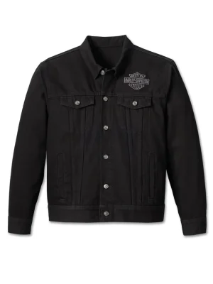 Men's Harley-Davidson Denim Jacket - Black front