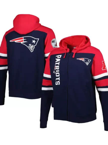New England Patriots Starter Jacket front & back