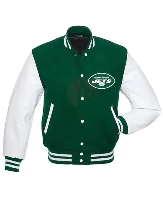 New York Jets Starter Letterman Varsity Jacket front