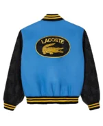 Novak Djokovic Lacoste Varsity Jacket back