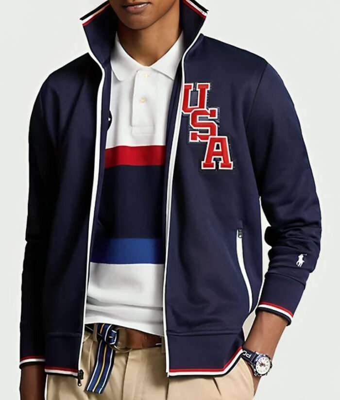 Paris-Olympics-2024-Team-USA-Track-Navy-Blue-Jacket