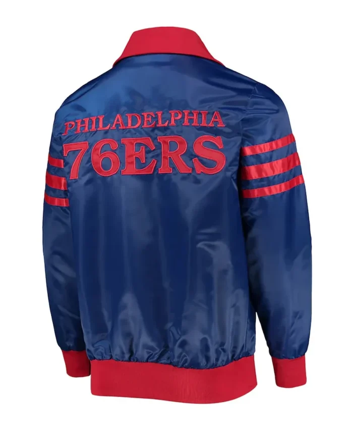 Royal The Captain II Philadelphia 76ers Satin Back